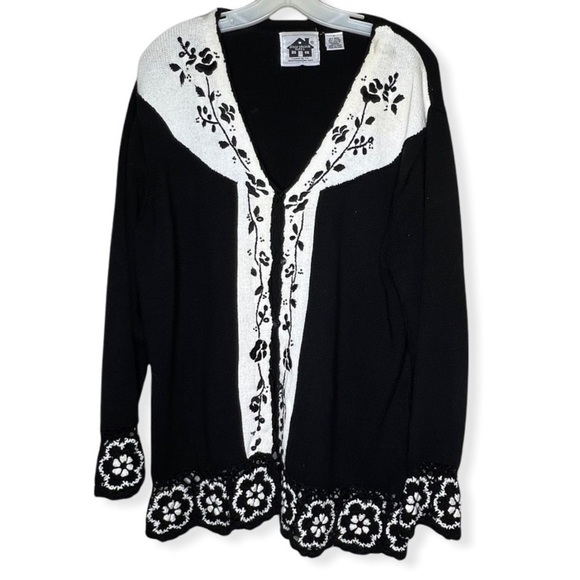 Vintage Storybook Knits Cardigan Sweater - Picture 1 of 7